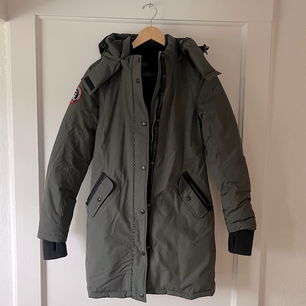 NWOT triple fat goose parka size Small
